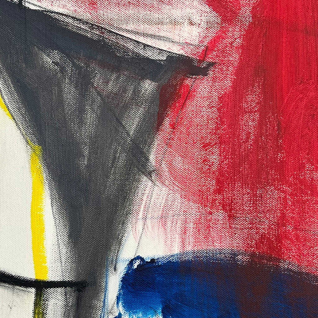 Artwork by Adrienn Krahl, Summer Sorbet, Made of Acrylic, oil pastel and graphite on canvas 