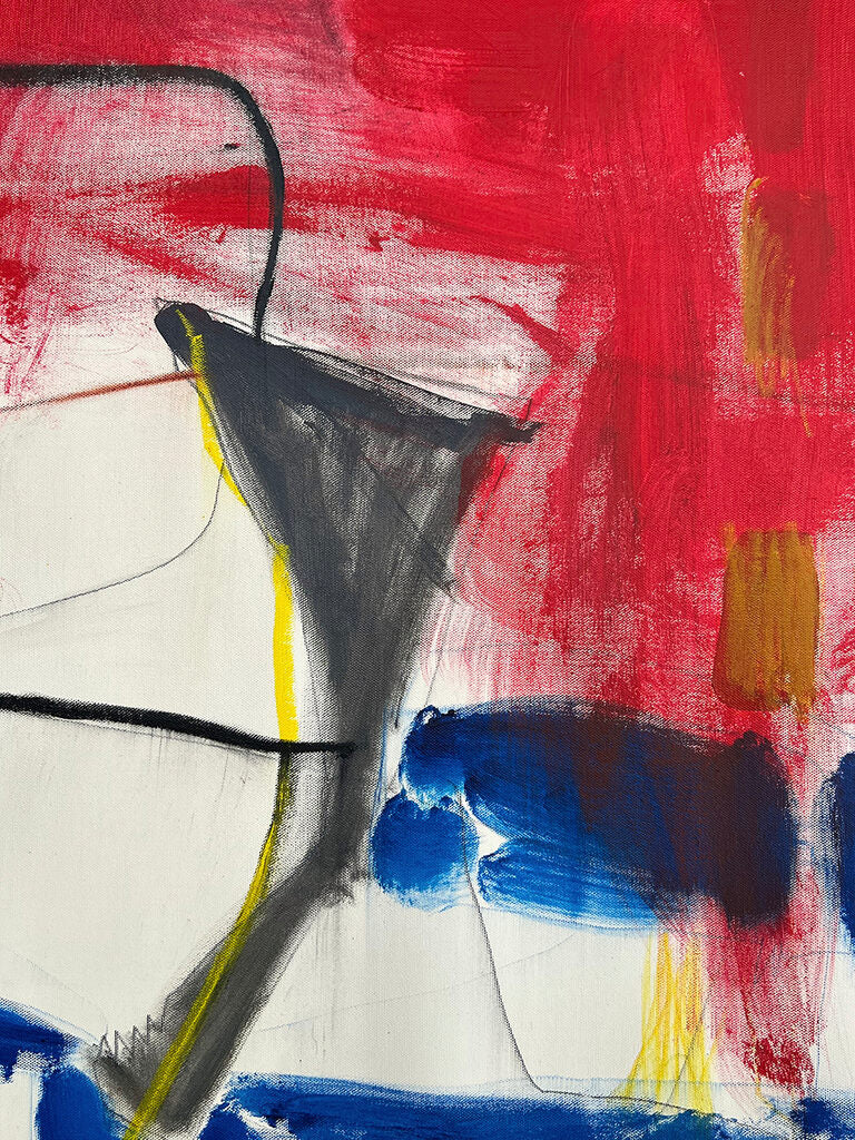 Artwork by Adrienn Krahl, Summer Sorbet, Made of Acrylic, oil pastel and graphite on canvas 