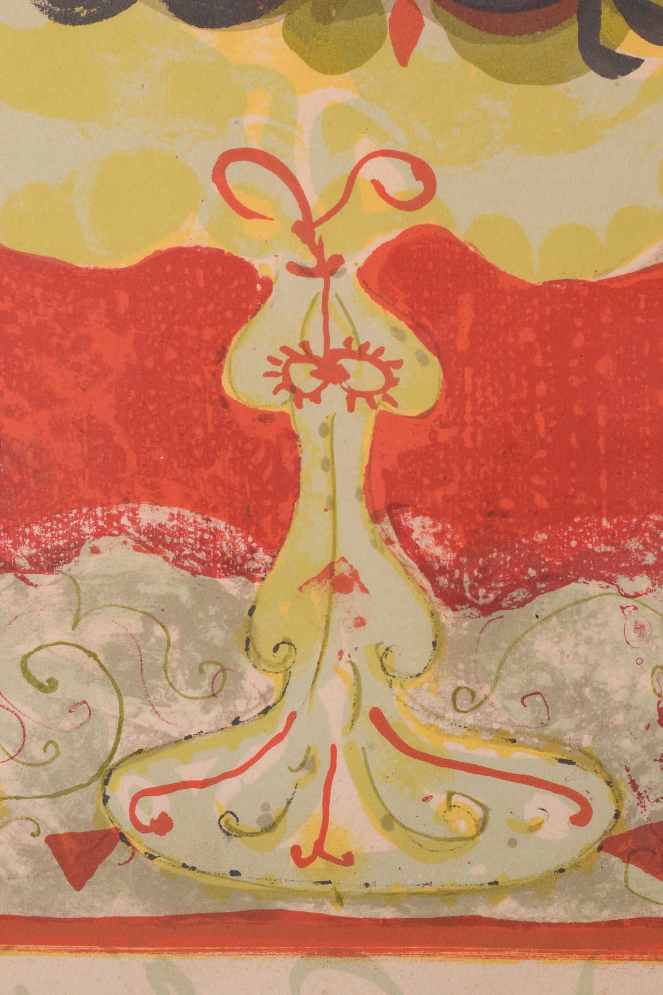 Artwork by Agustín Ubeda, Lady with Fruit, Made of Silk-screen 