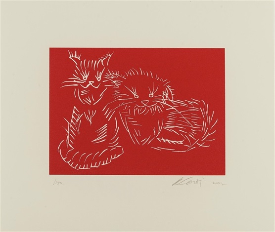 Cats Red by Ai Weiwei, 2022
