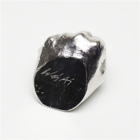 Artwork by Ai Weiwei, The Artist's Hand, Made of Electroplated rhodium on cast urethane resin 