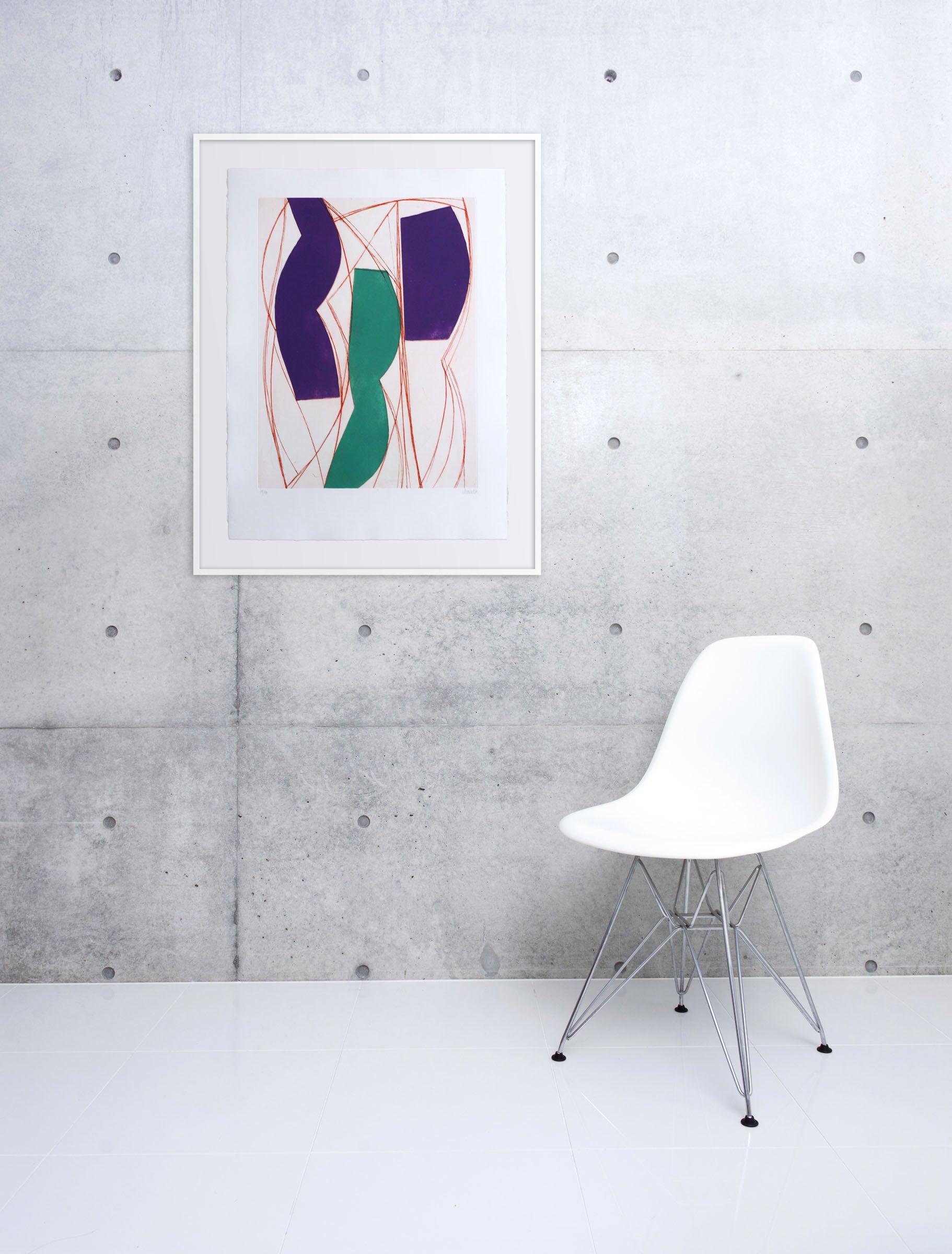 Artwork by Alain Clément, 14AV10G-2014, Made of Aquatinte on BFK Rives paper 