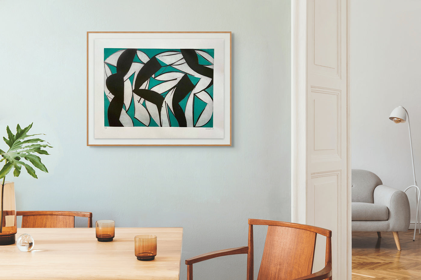 Artwork by Alain Clément, 21S1G-2021, Made of Aquatinte on BFK Rives paper 