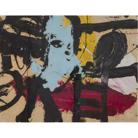 Artwork by Alan Davie, Pittura 1a, Made of Oil on paper 