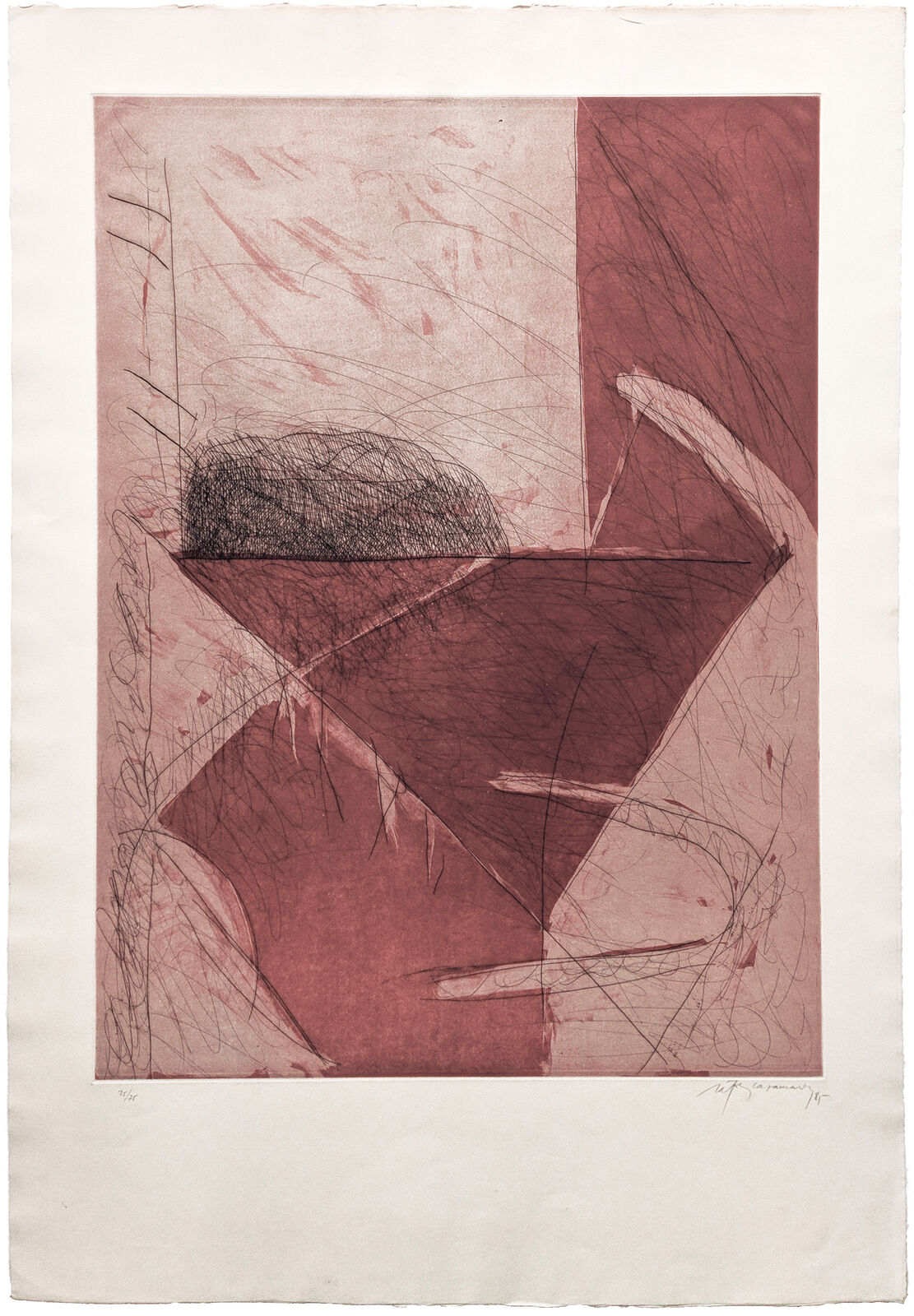 ABRIL-3 (ROSE) by Albert Ráfols-Casamada, 1985