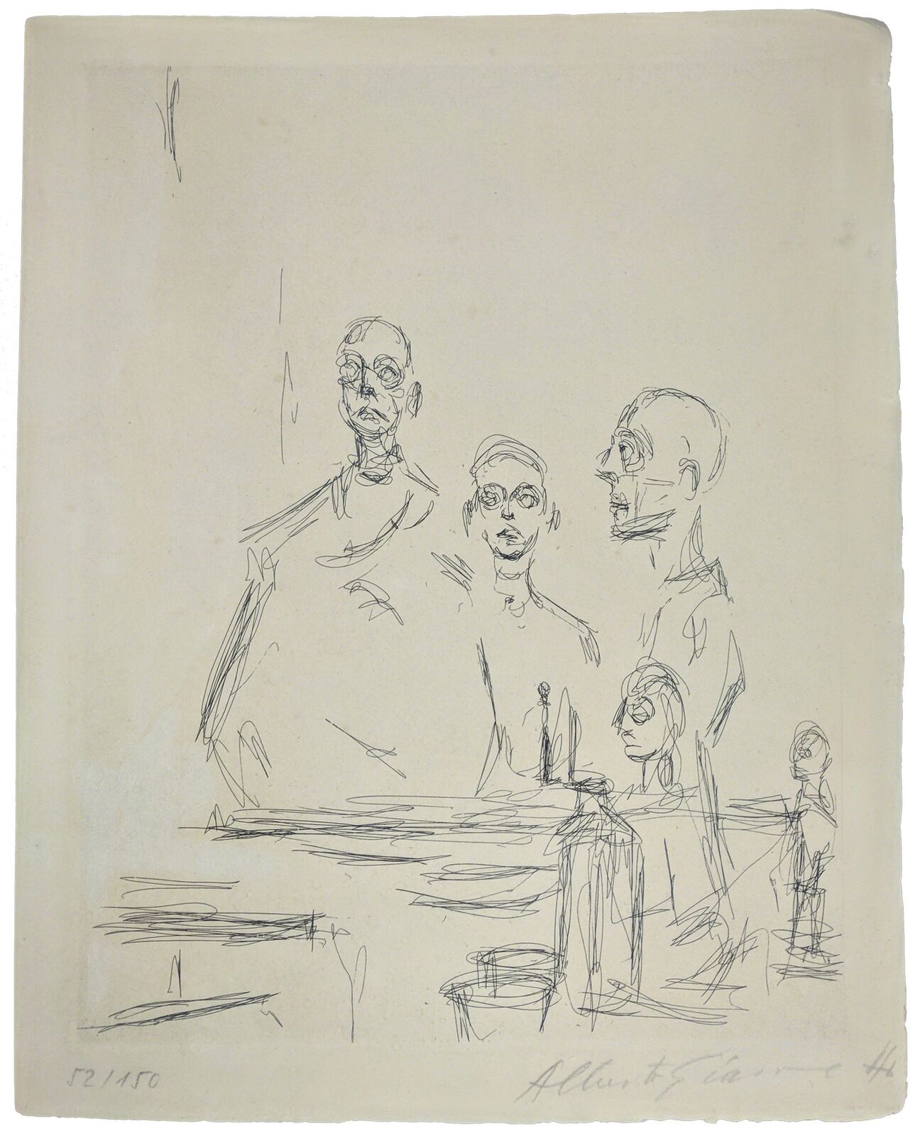 Artwork by Alberto Giacometti, SCULPTURES DANS L'ATELIER, Made of Etching 