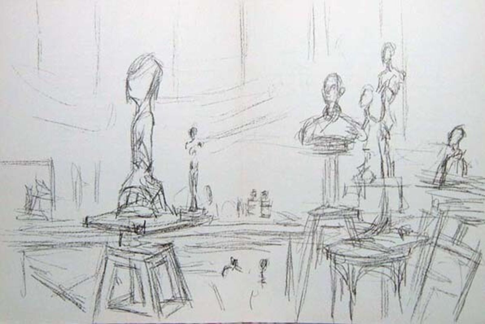 Studio with Sculptures by Alberto Giacometti, 1961