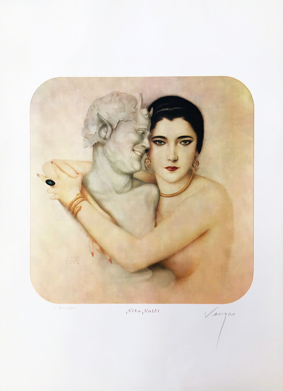 Artwork by Alberto Vargas, NITA NALDI, Made of Lithograph On Rives 
