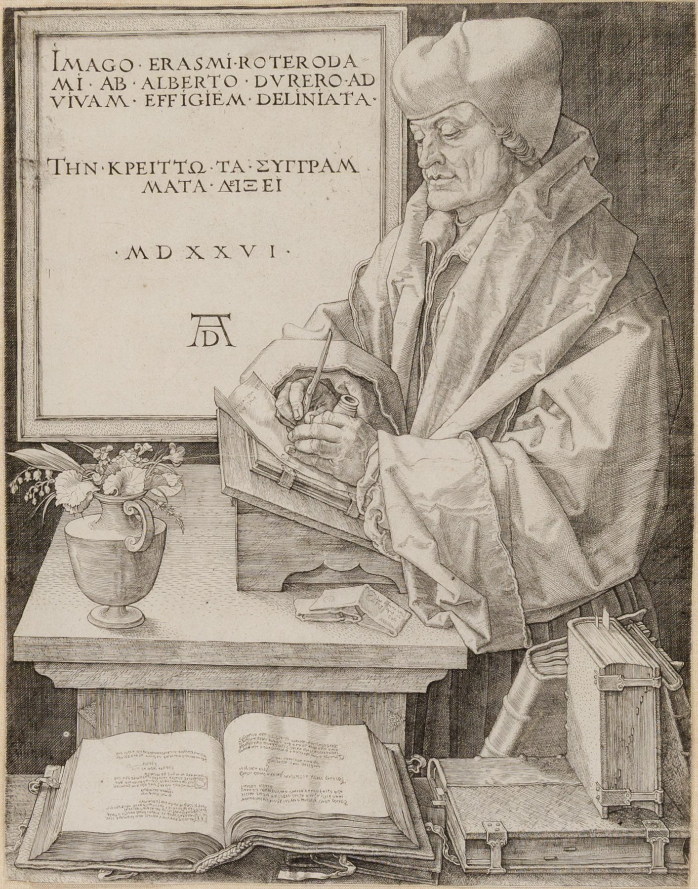 Erasmus of Rotterdam by Albrecht Dürer, 1526