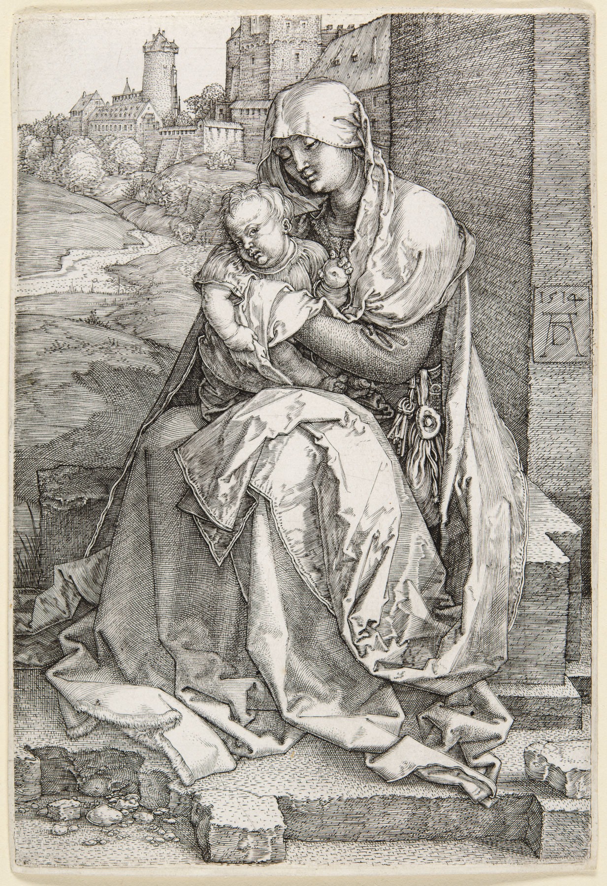 Madonna By The Wall by Albrecht Dürer, 1514