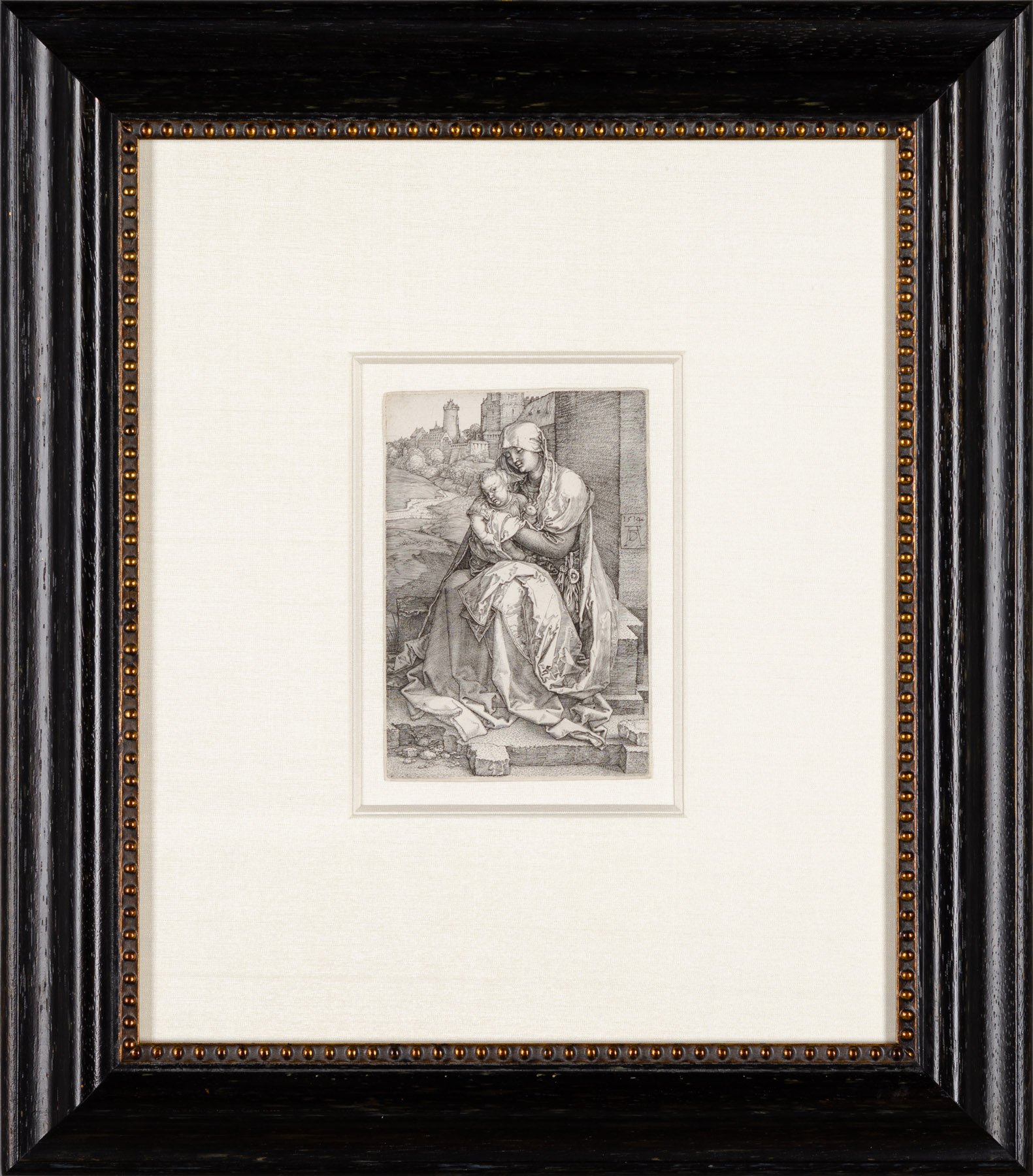 Artwork by Albrecht Dürer, Madonna By The Wall, Made of Engraving 