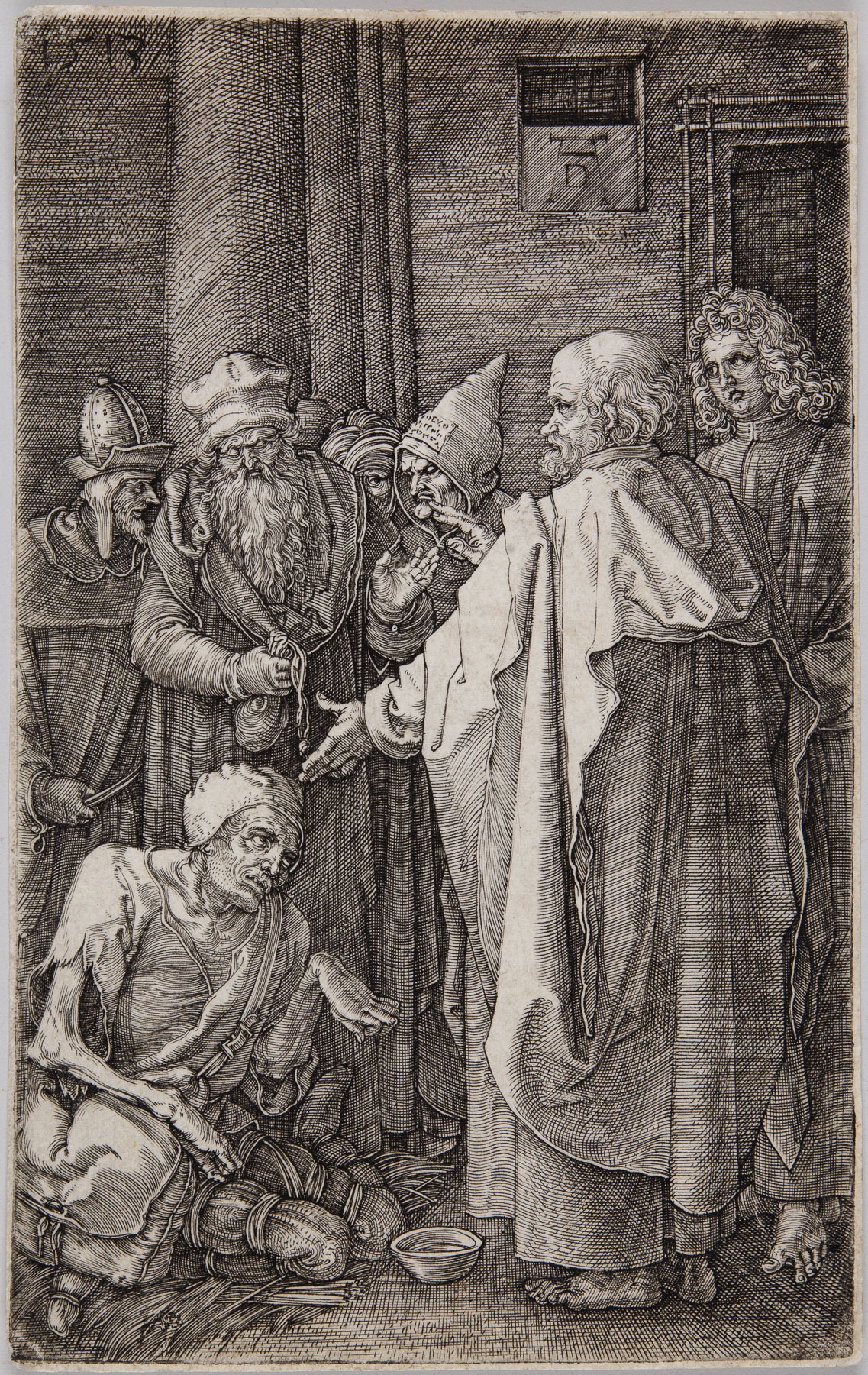 St. Peter And St. John Healing The Cripple by Albrecht Dürer, 1513