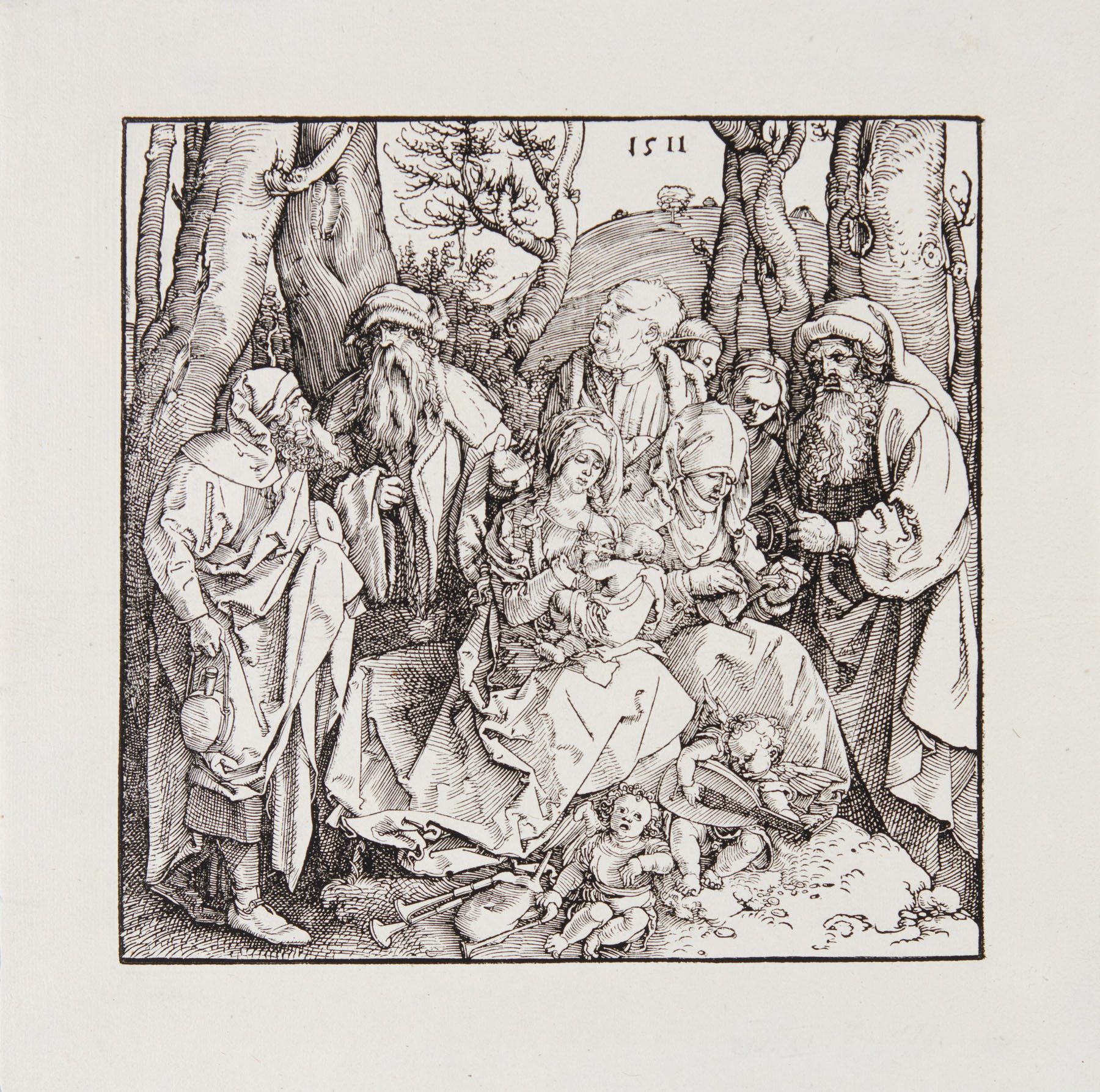 The Holy Family With Two Musical Angels by Albrecht Dürer, 1511
