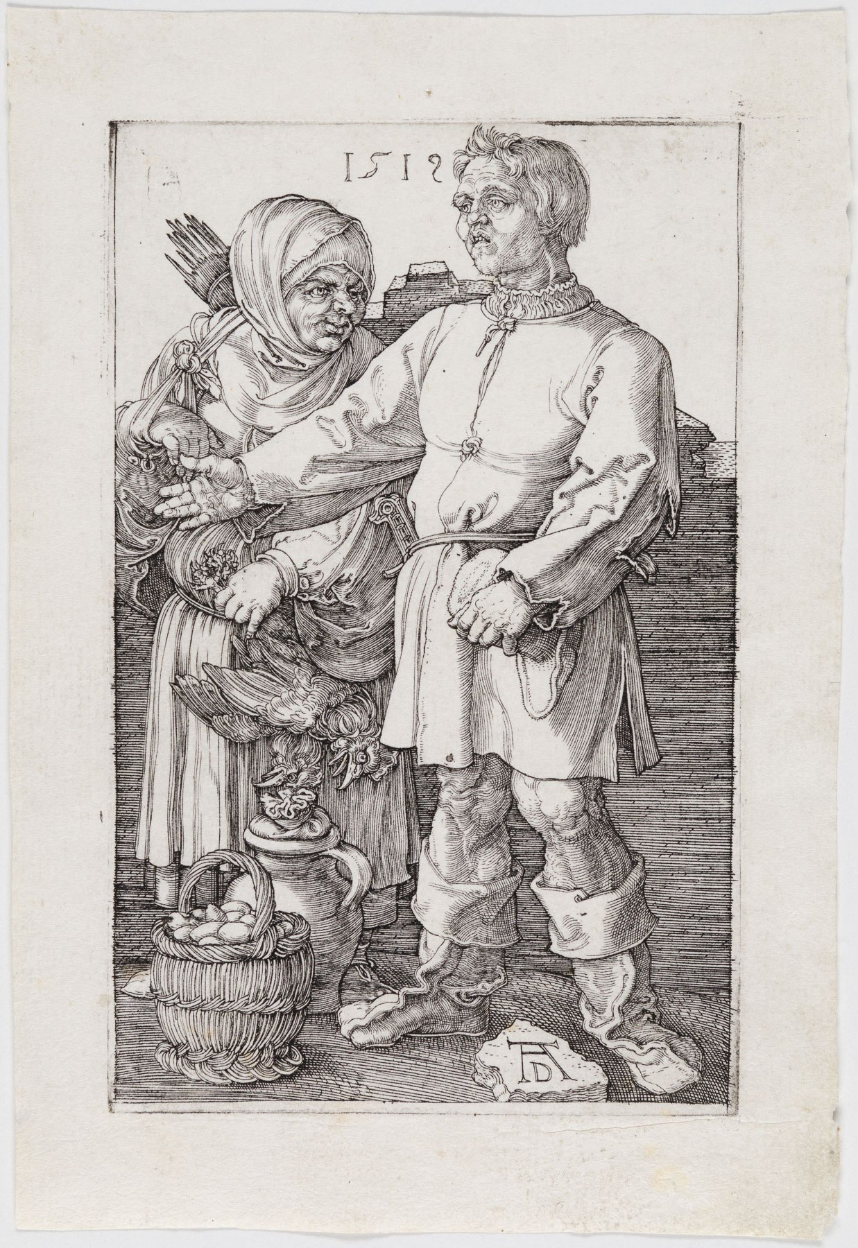 The Peasant And His Wife At Market by Albrecht Dürer, 1519
