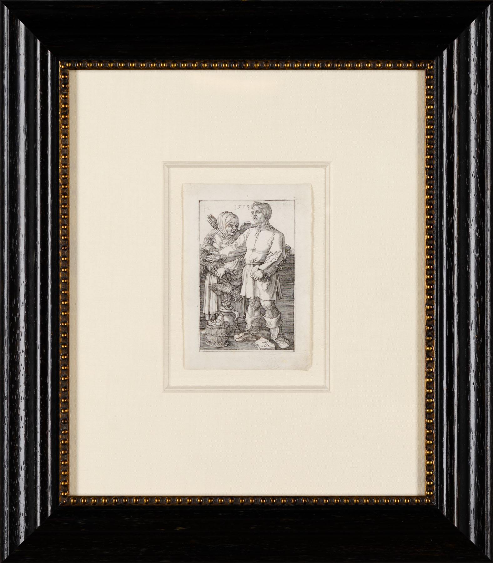 Artwork by Albrecht Dürer, The Peasant And His Wife At Market, Made of Engraving 