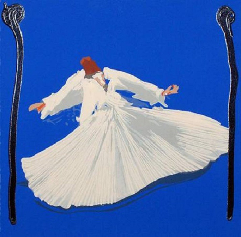 Turcata blu by Aldo Mondino, 1998