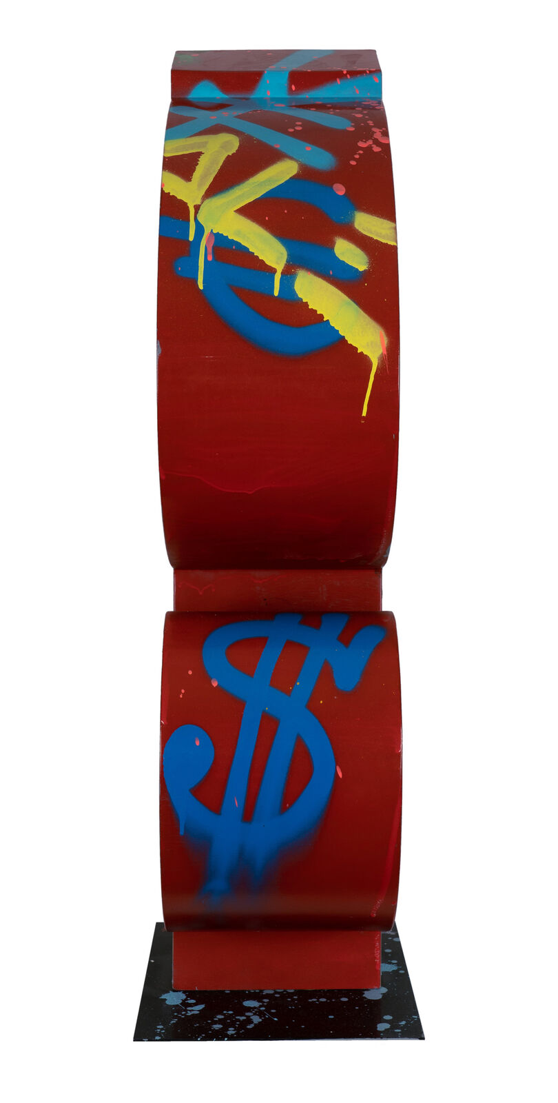 Artwork by Alec Monopoly, DOLLAR RICHIE WITH MONEY BAG, Made of Mixed Media On Steel 