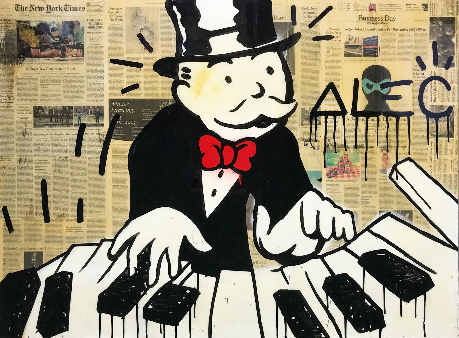 PIANO MONOPOLY by Alec Monopoly, 2013