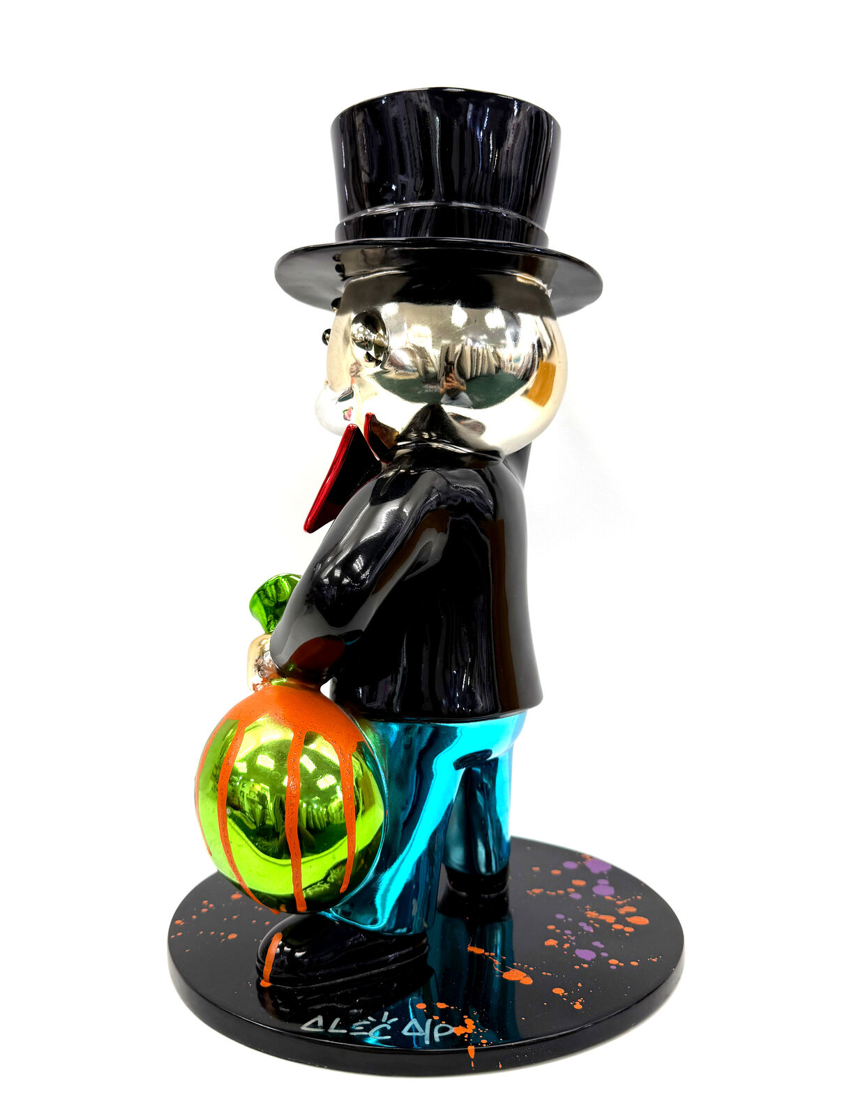 Artwork by Alec Monopoly, Monopoly Man , Made of Fiberglass sculpture with acrylic paint 