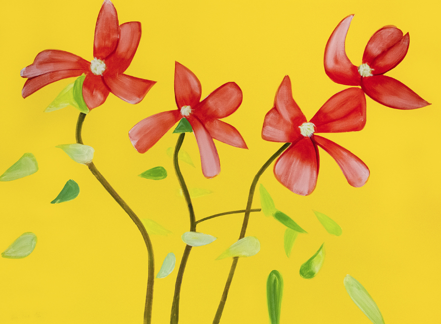 Red Dogwood 1 from Flowers Portfolio by Alex Katz, 2021