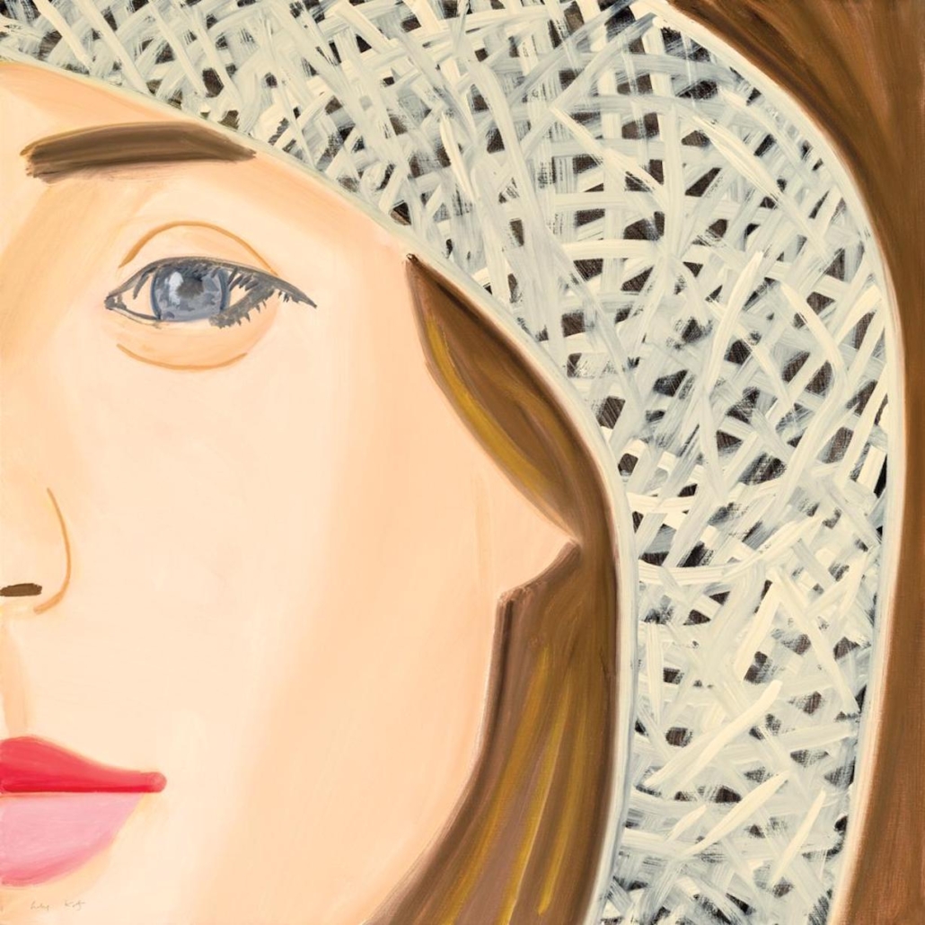 Artwork by Alex Katz, Straw Hat 1, Made of Archival pigment ink on Innova Etching Cotton Rag, 315 gsm fine art paper 