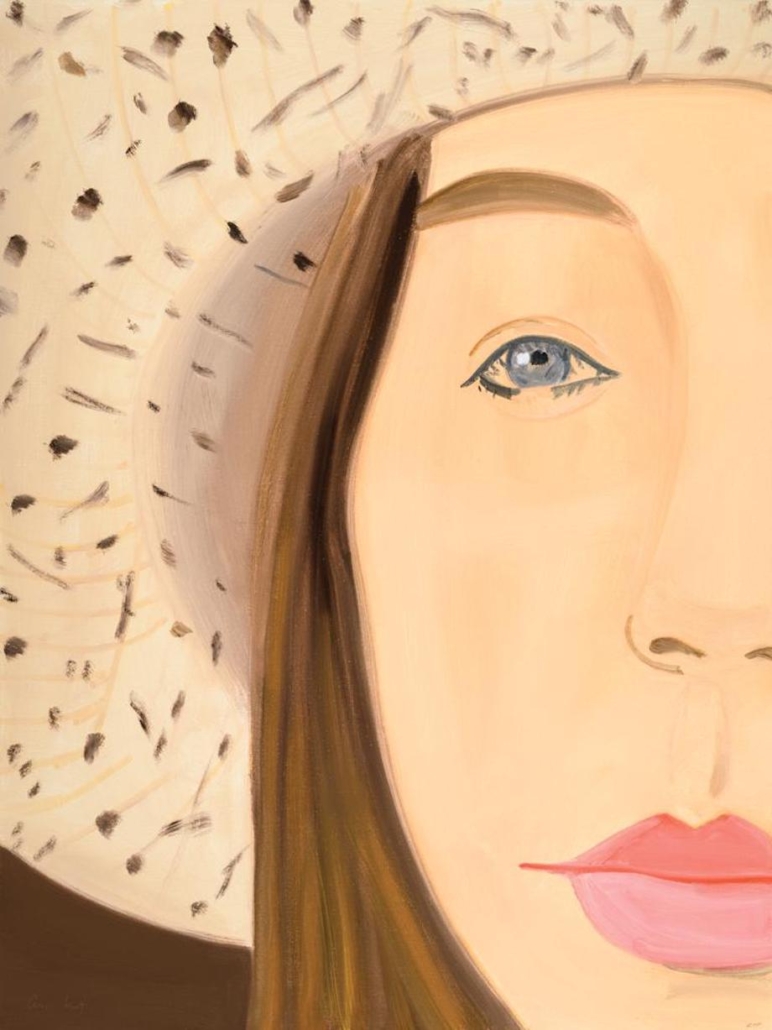 Artwork by Alex Katz, Straw Hat 2, Made of Archival pigment ink on Innova Etching Cotton Rag, 315 gsm fine art paper 