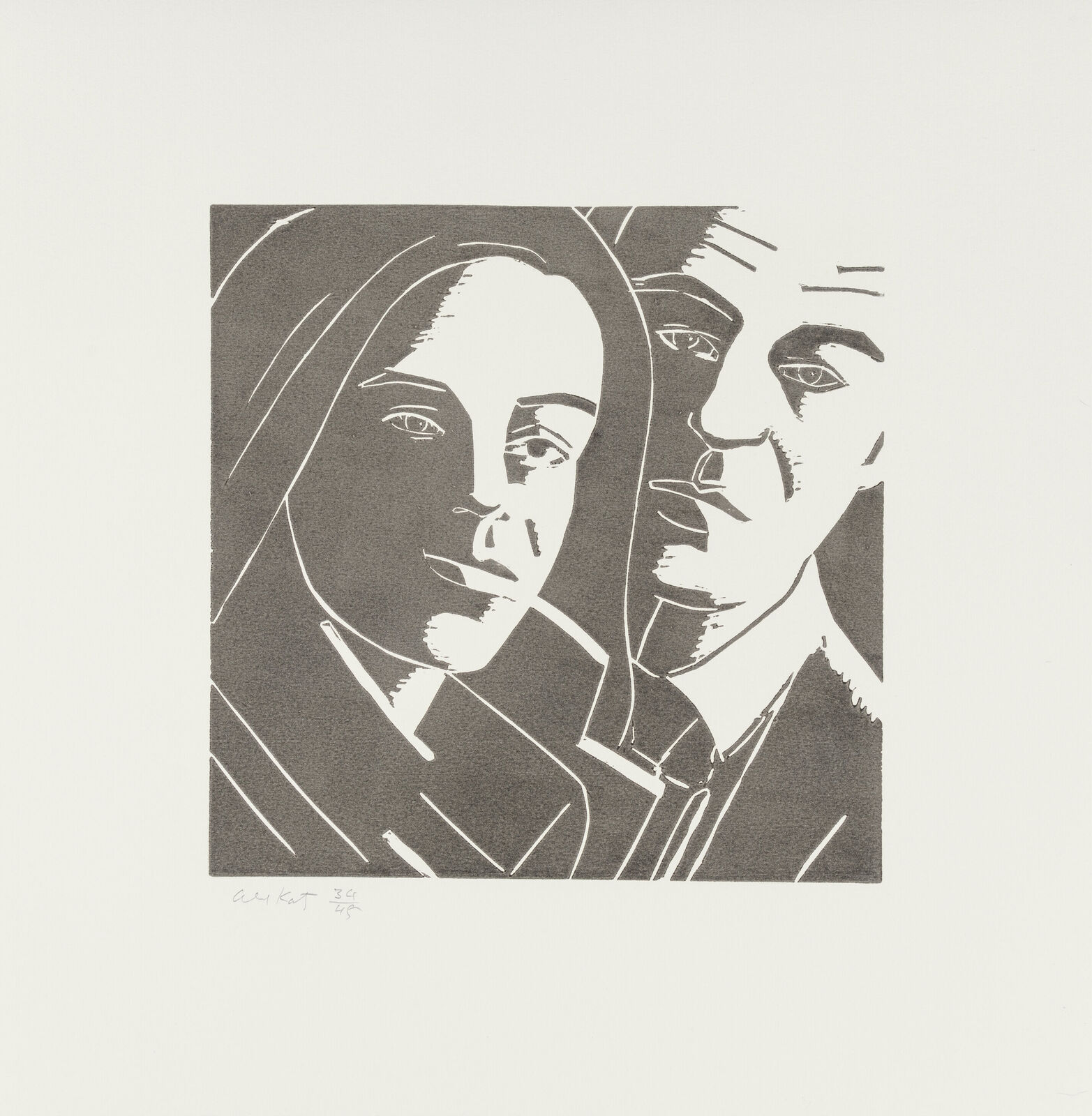 Alex and Ada (from A Tremor in the Morning) by Alex Katz, 1986