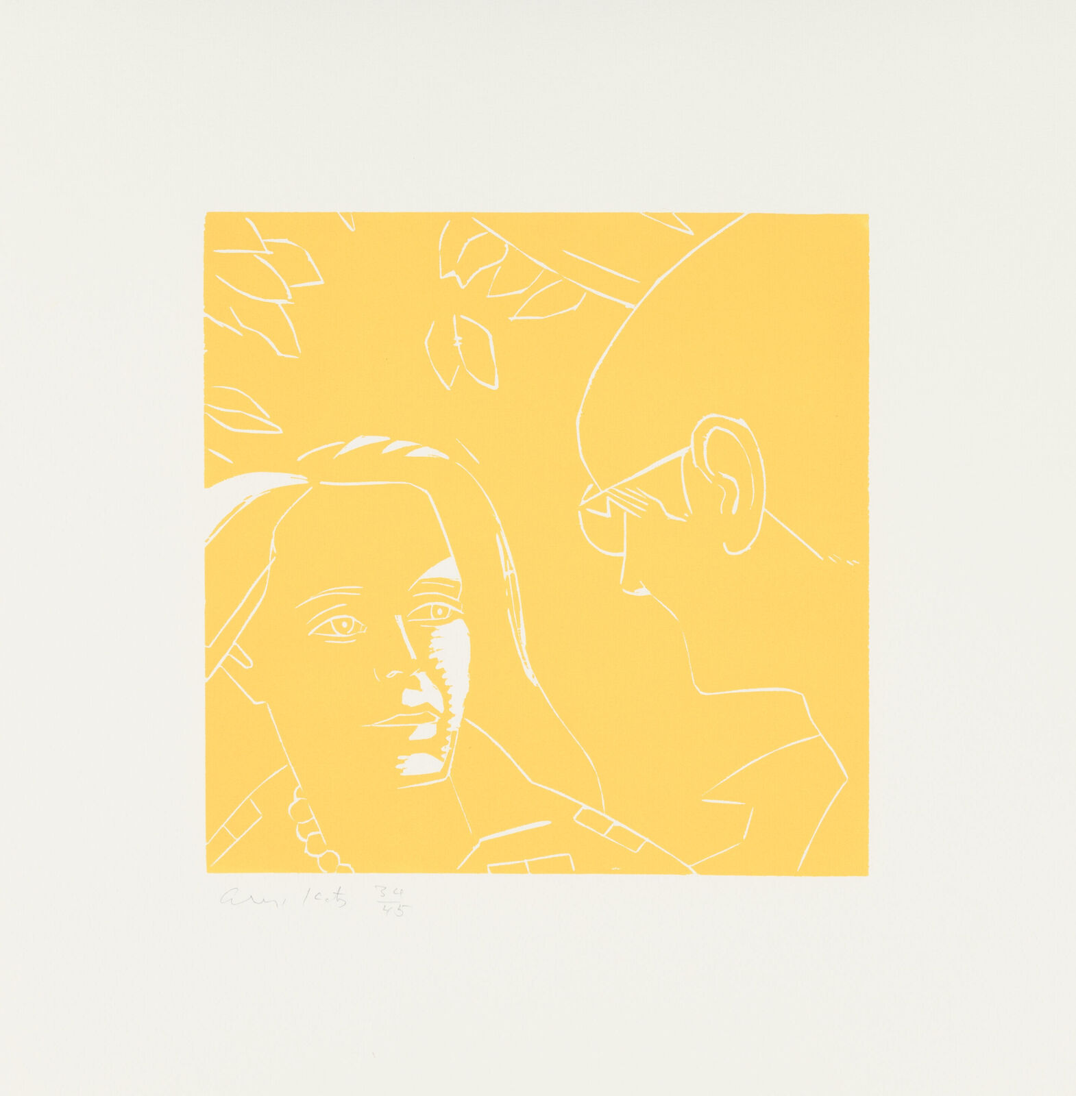 Anda and Dino (from A Tremor in the Morning) by Alex Katz, 1986