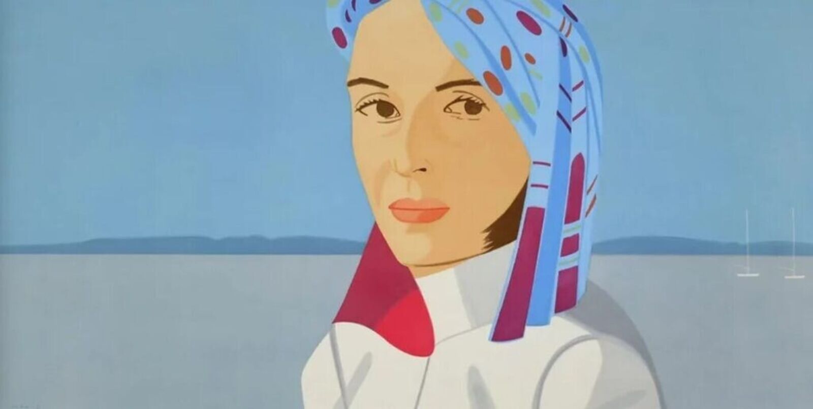 Blue Hat by Alex Katz, 2004