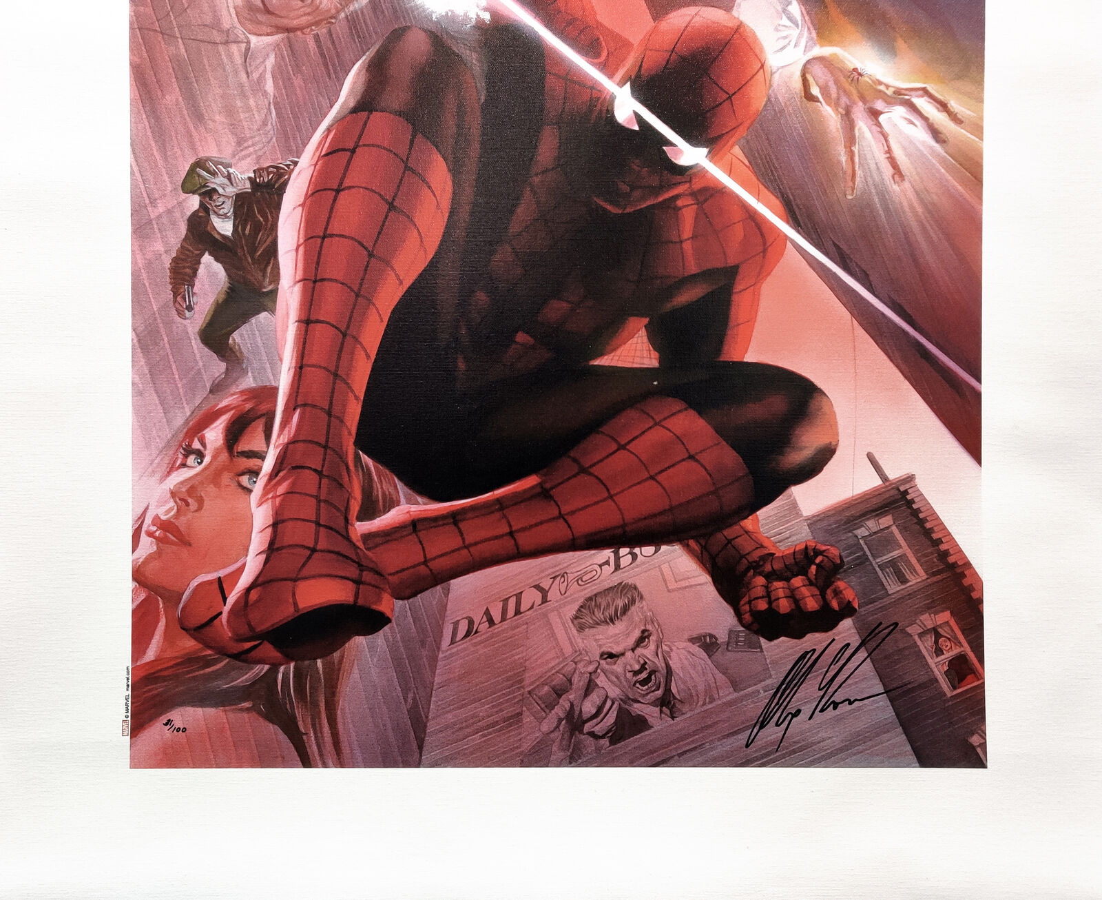 Artwork by Alex Ross, WITH GREAT POWER (MARVEL AVENGERS), Made of Giclee On Canvas 