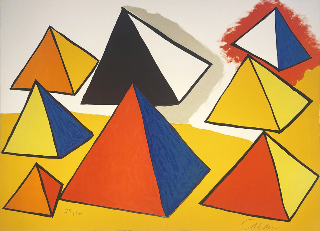 Hommage á Euclide / Hommage to Euclid from La Memoire Elementaire by Alexander Calder, 1978