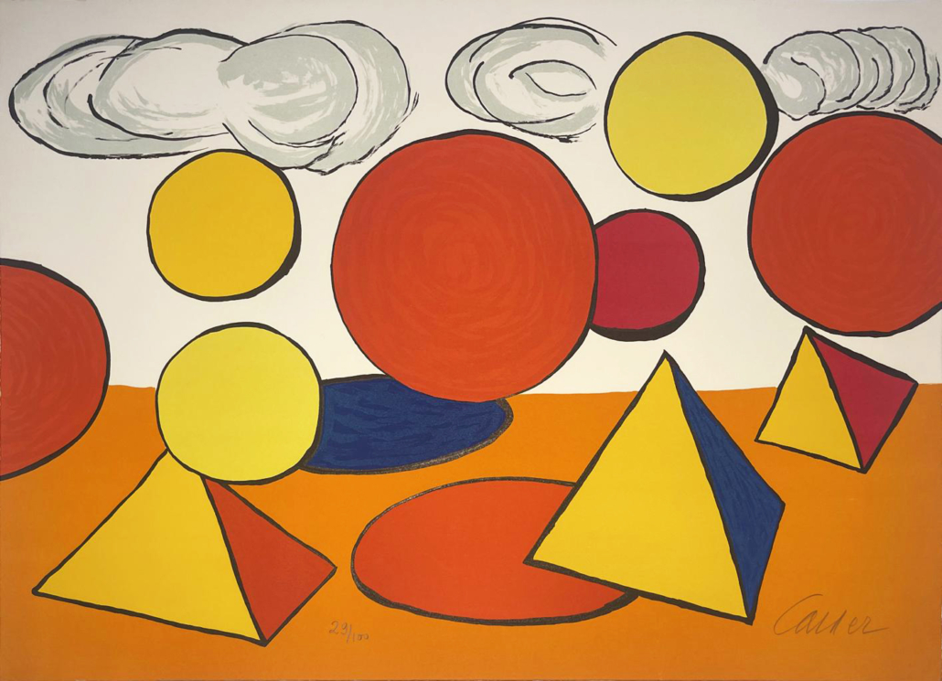 Artwork by Alexander Calder, Le piège/ The Trap from La Memoire Elementaire, Made of Lithograph 