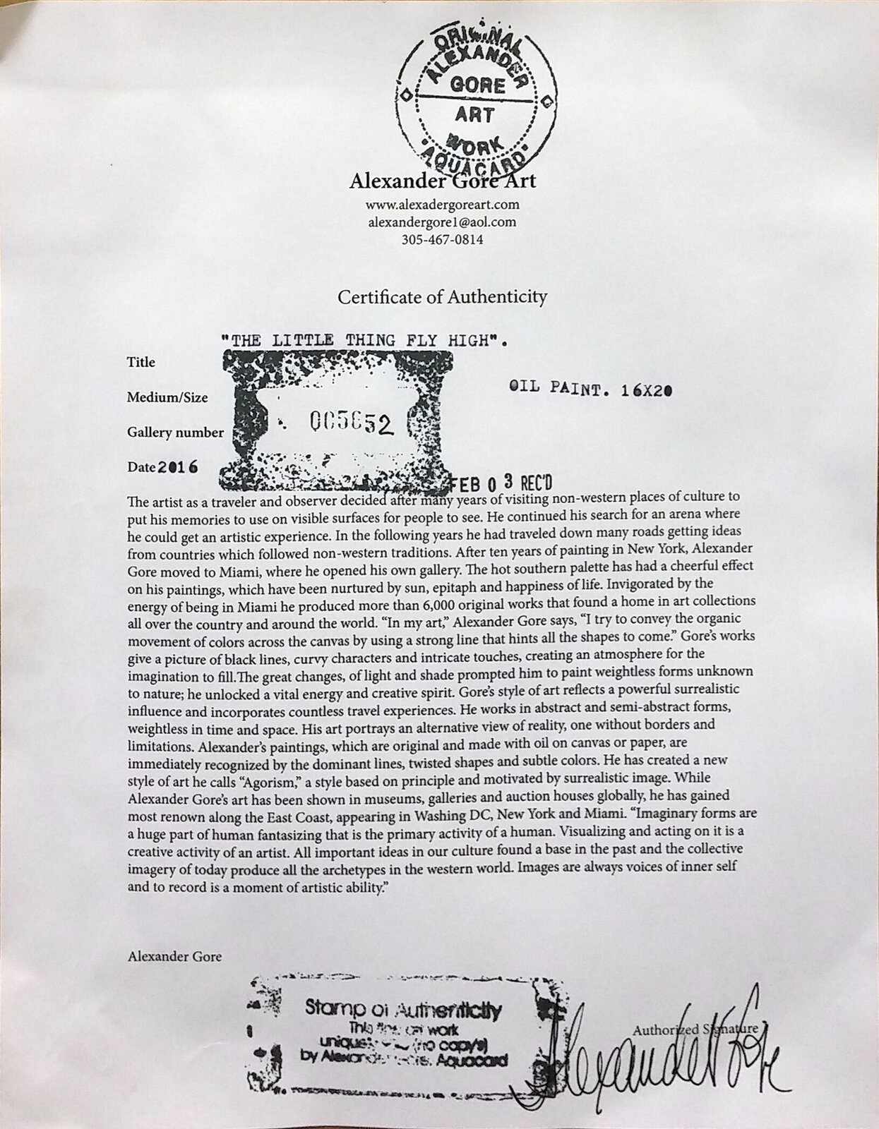 A picture of a painting in a gold frame on a wall.