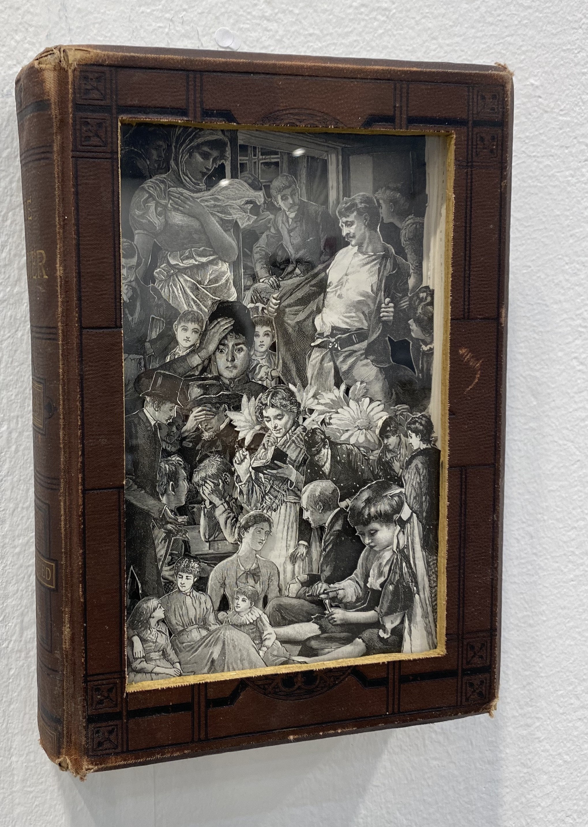 A book with a picture of a group of people on it.