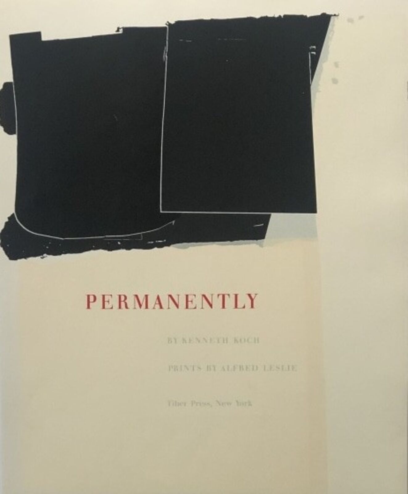 A painting with blue, green, and black paint on a white background.