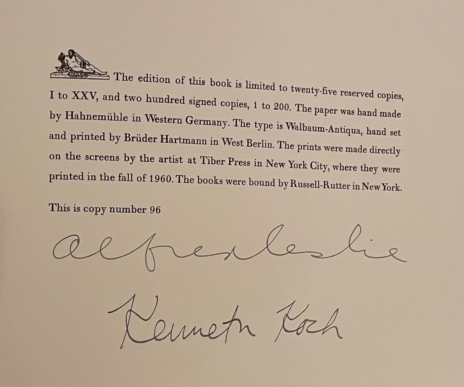 A painting with blue, green, and black paint on a white background.