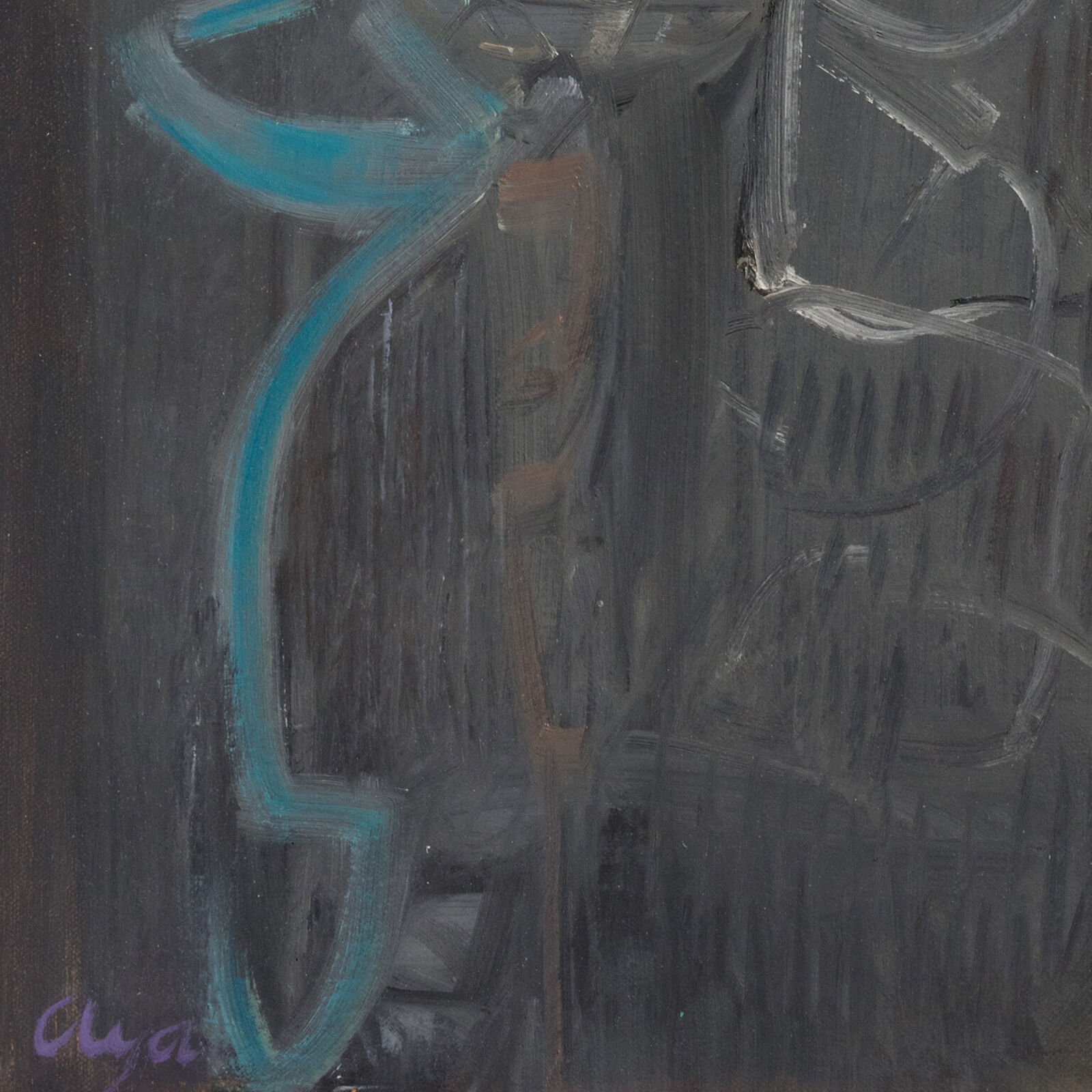 Artwork by Alfredo Aya, Florero Nocturno, Made of Oil on Canvas 