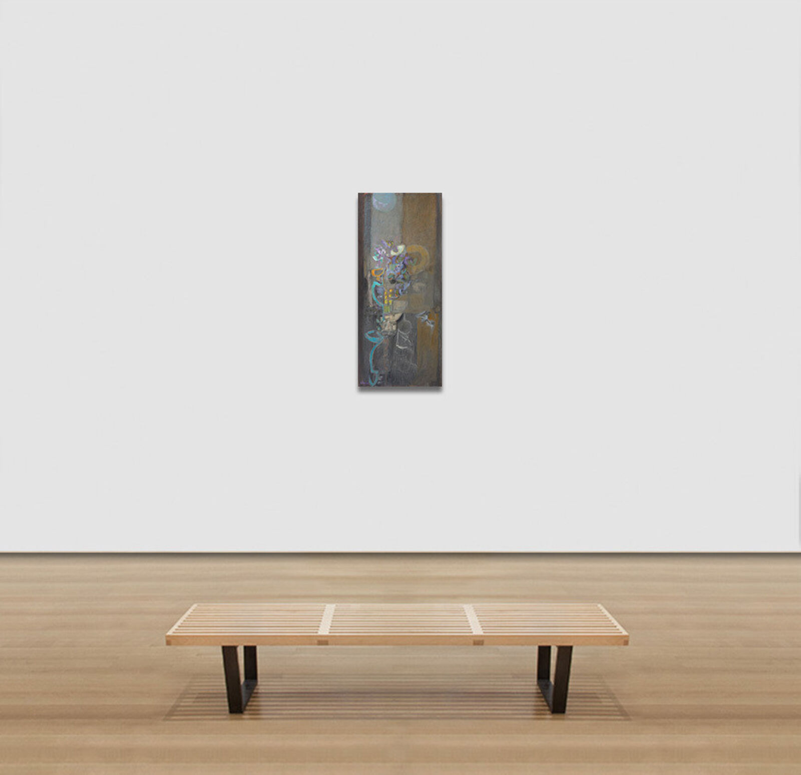 Artwork by Alfredo Aya, Florero Nocturno, Made of Oil on Canvas 