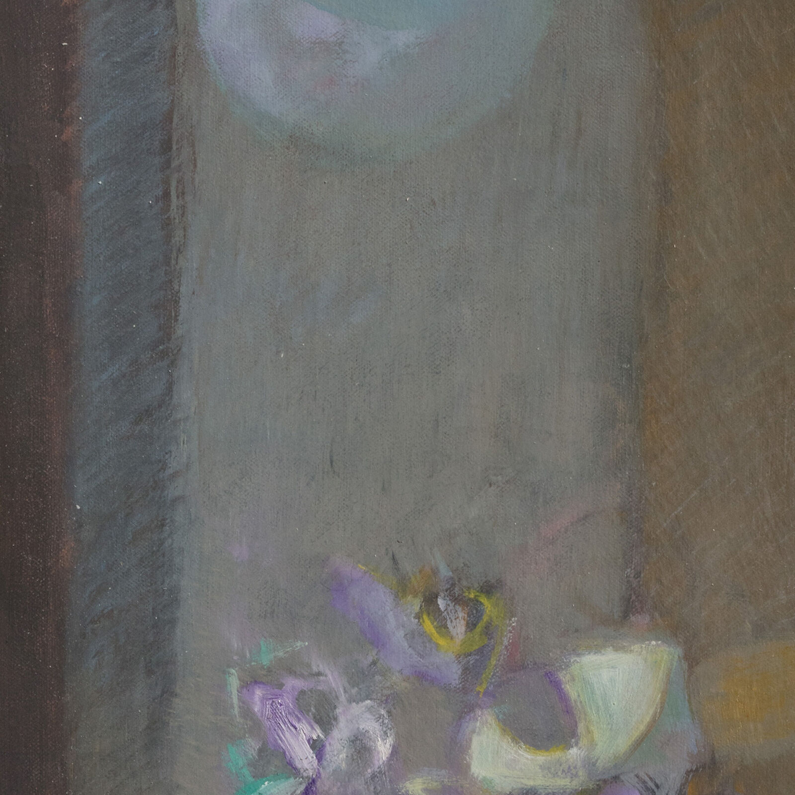 Artwork by Alfredo Aya, Florero Nocturno, Made of Oil on Canvas 