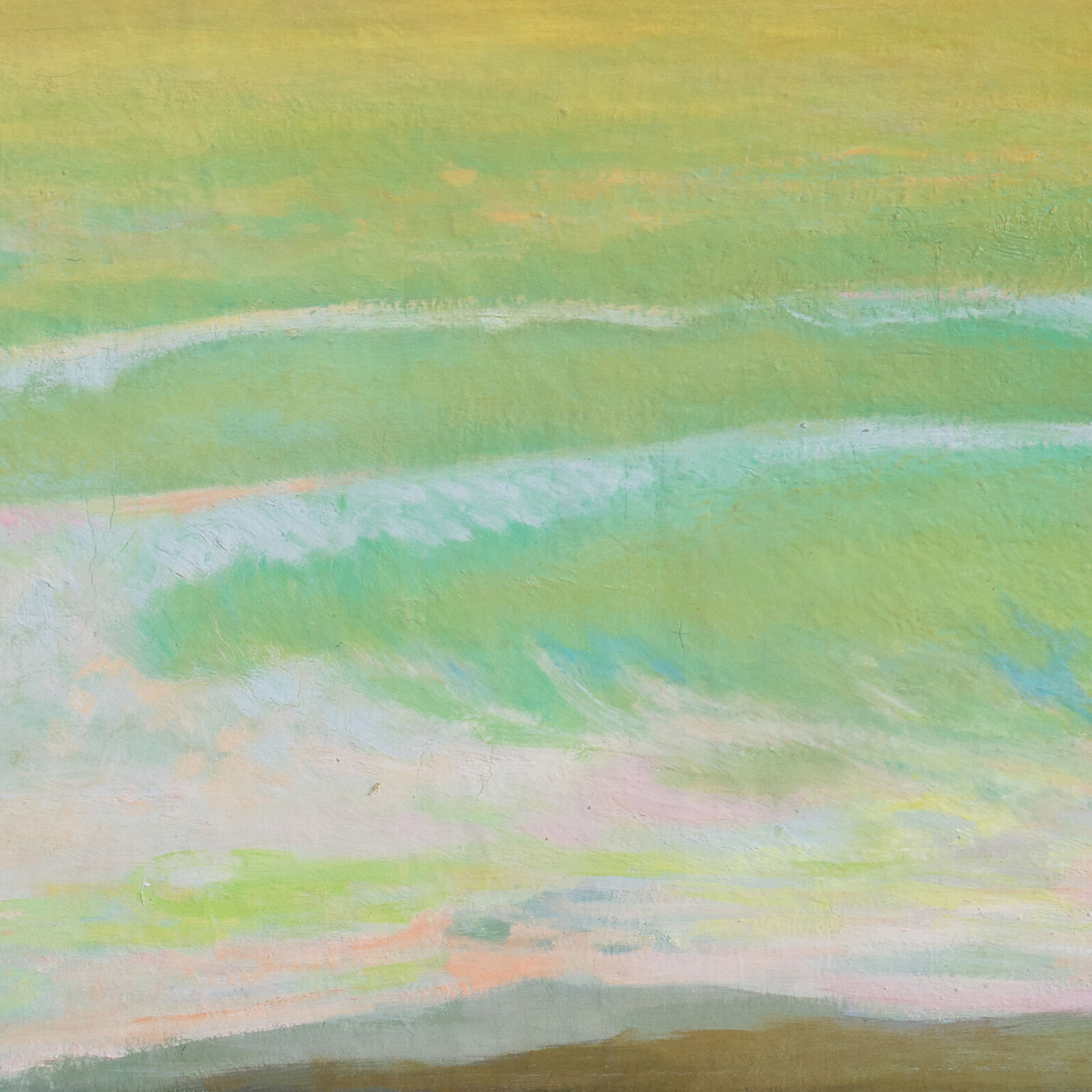 Artwork by Alfredo Aya, Paseo por la Playa, Made of Oil on Canvas 