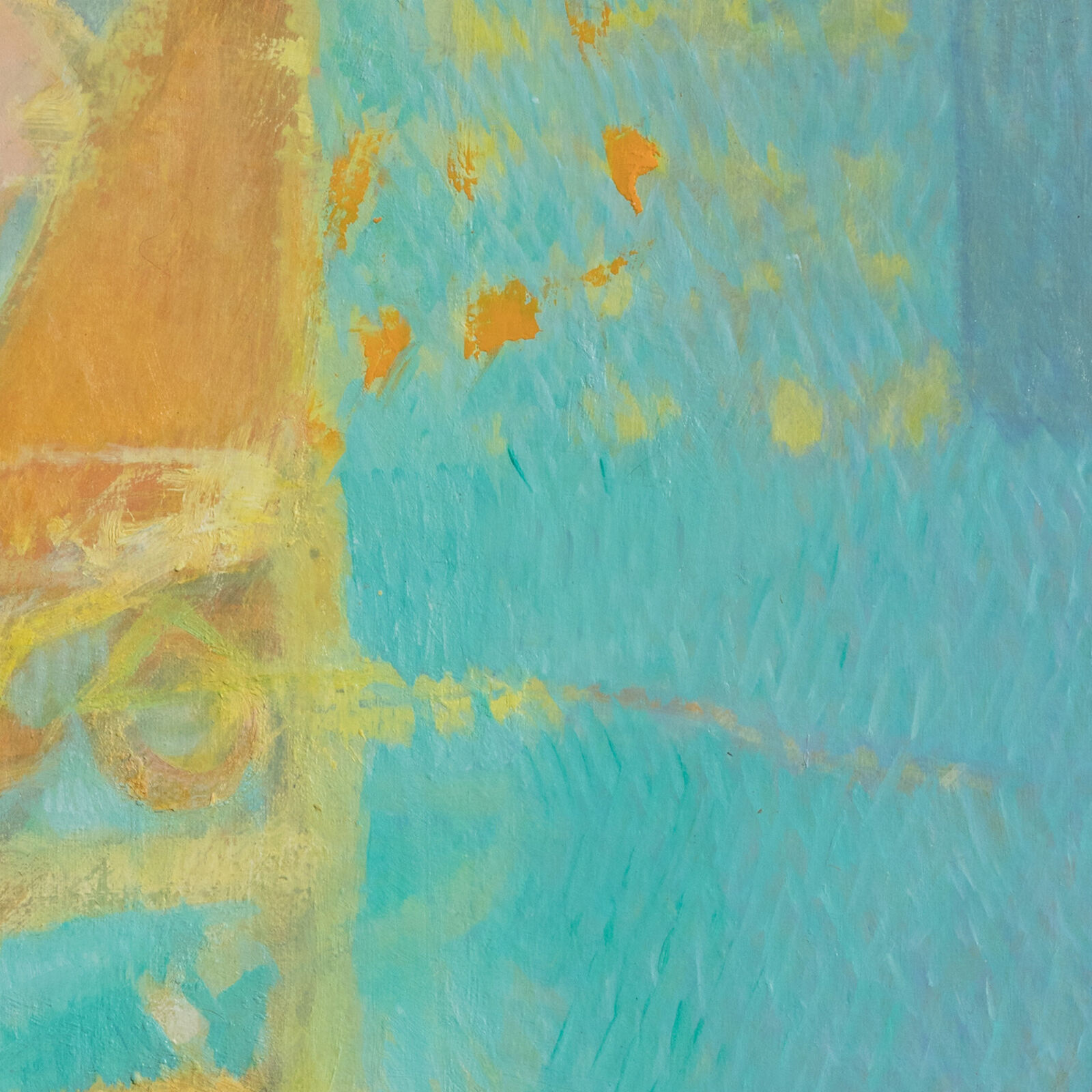 Artwork by Alfredo Aya, Vitrales al Alba, Made of Oil on Canvas 