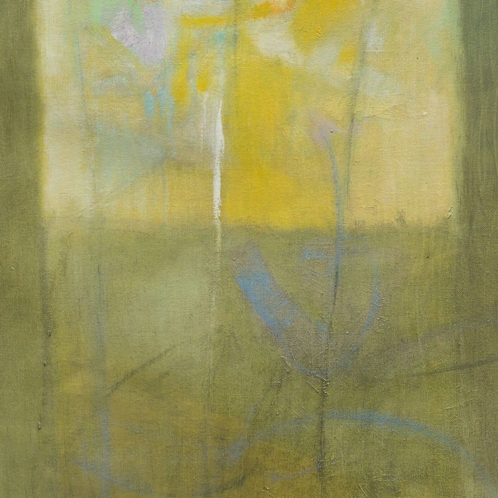 Artwork by Alfredo Aya, Vitrales Amarillo 4, Made of Oil on Canvas 
