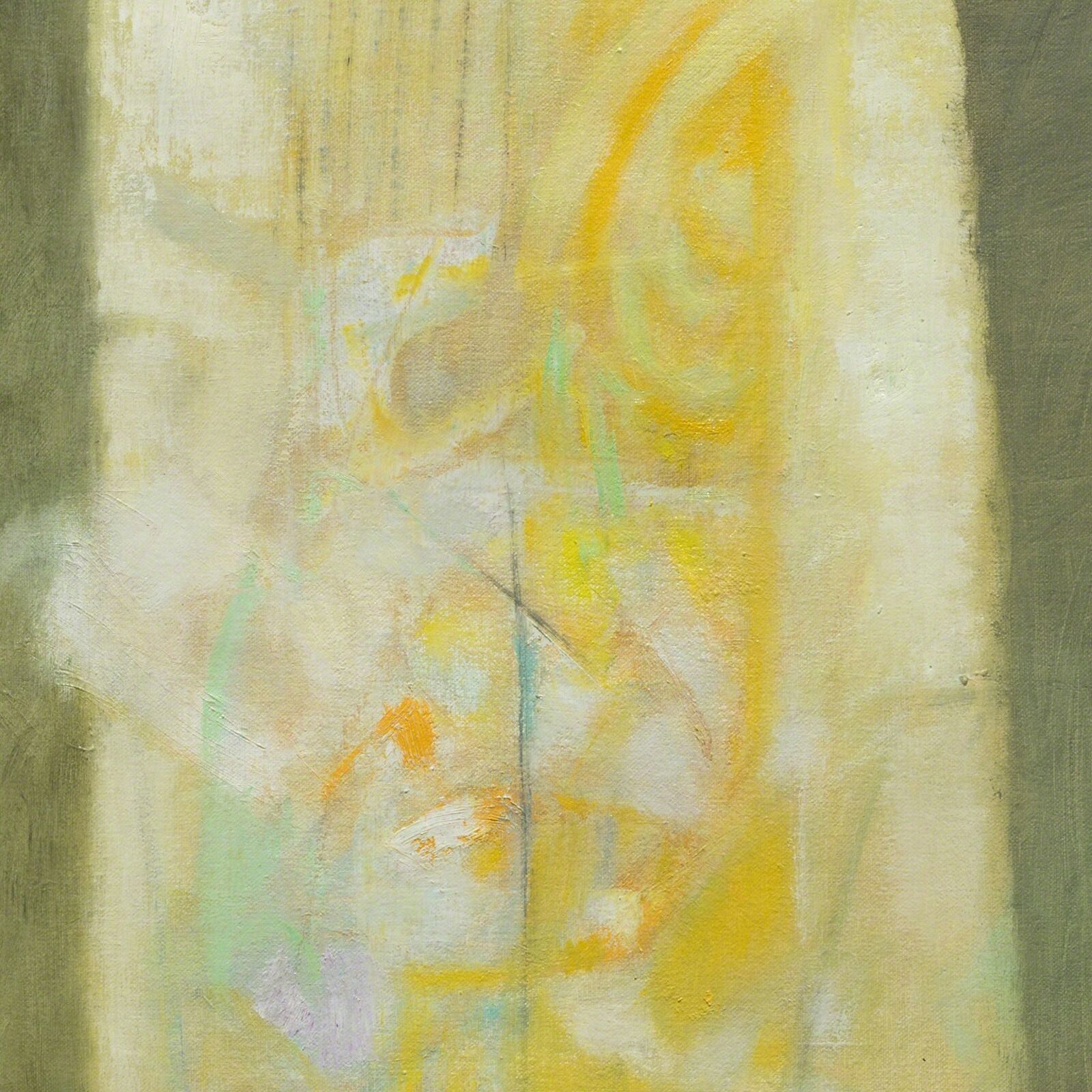 Artwork by Alfredo Aya, Vitrales Amarillo 4, Made of Oil on Canvas 