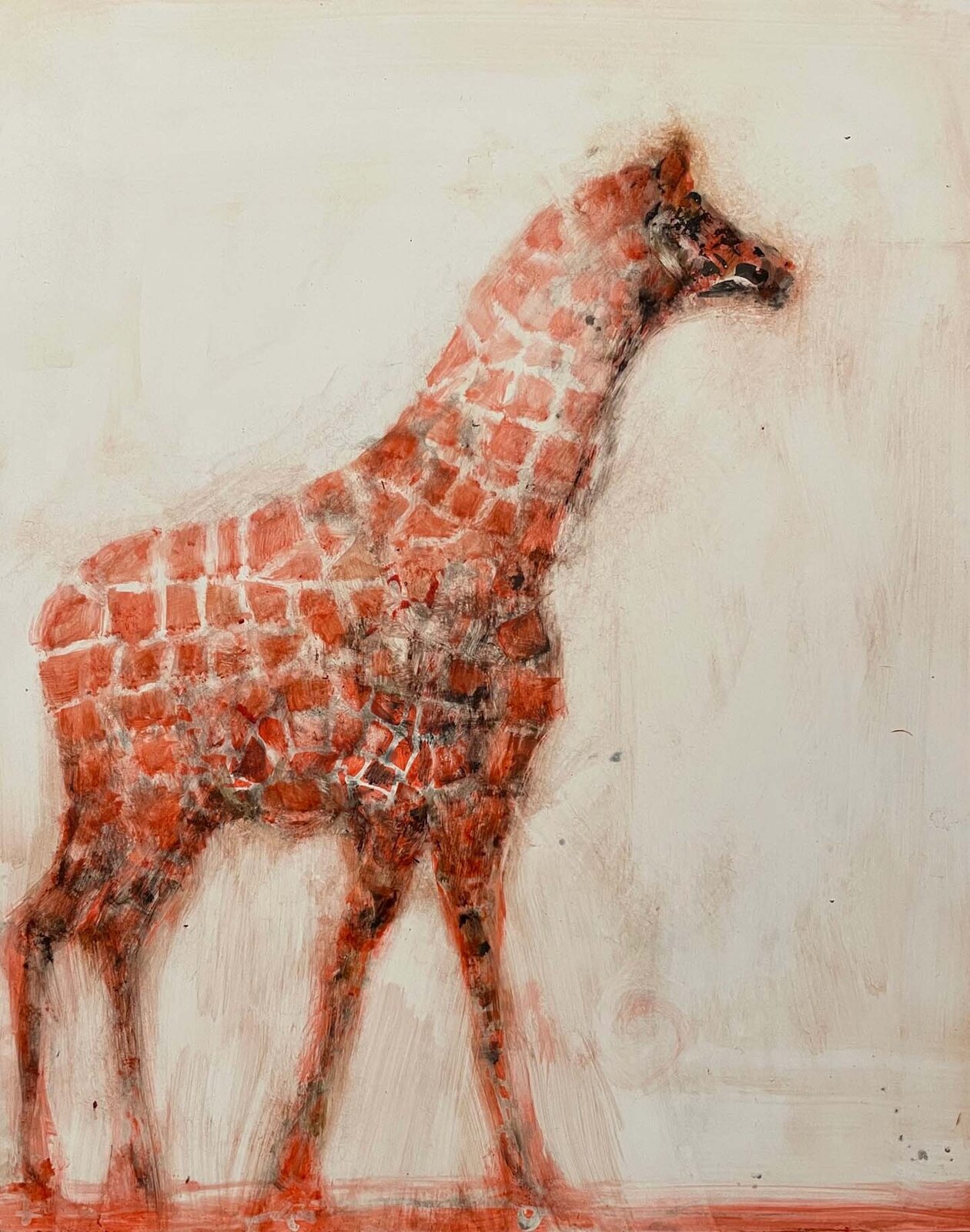 Red Giraffe by Alicia Rothman, 2022