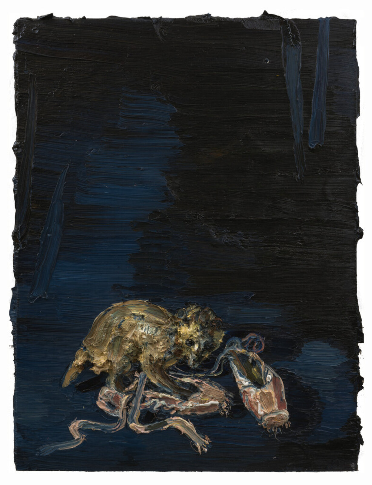 Critter with Pointe Shoes by Allison Schulnik, 2015