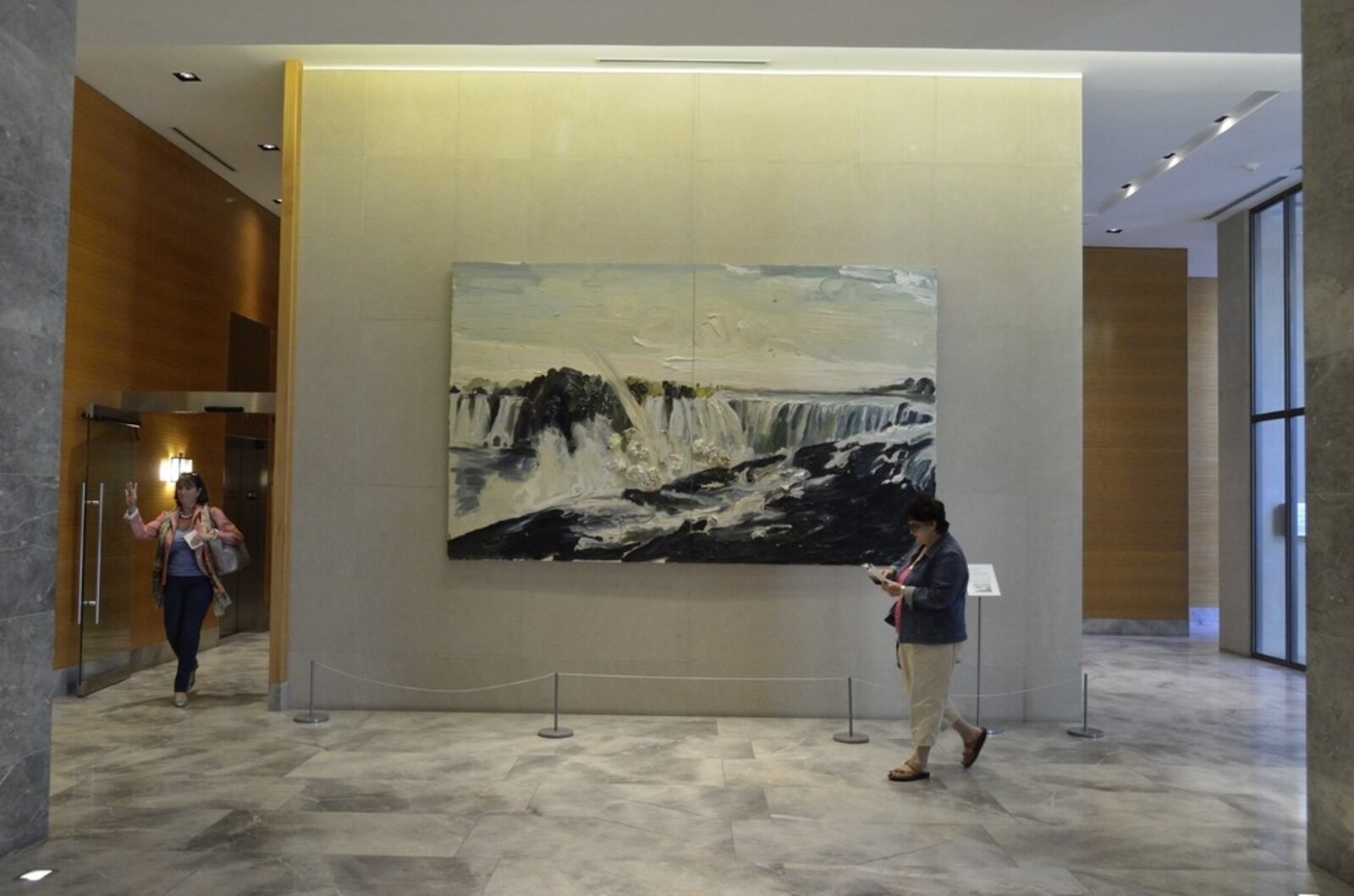 Artwork by Allison Schulnik, Niagara Falls No. 5 (Currier & Ives), Made of Oil on canvas 