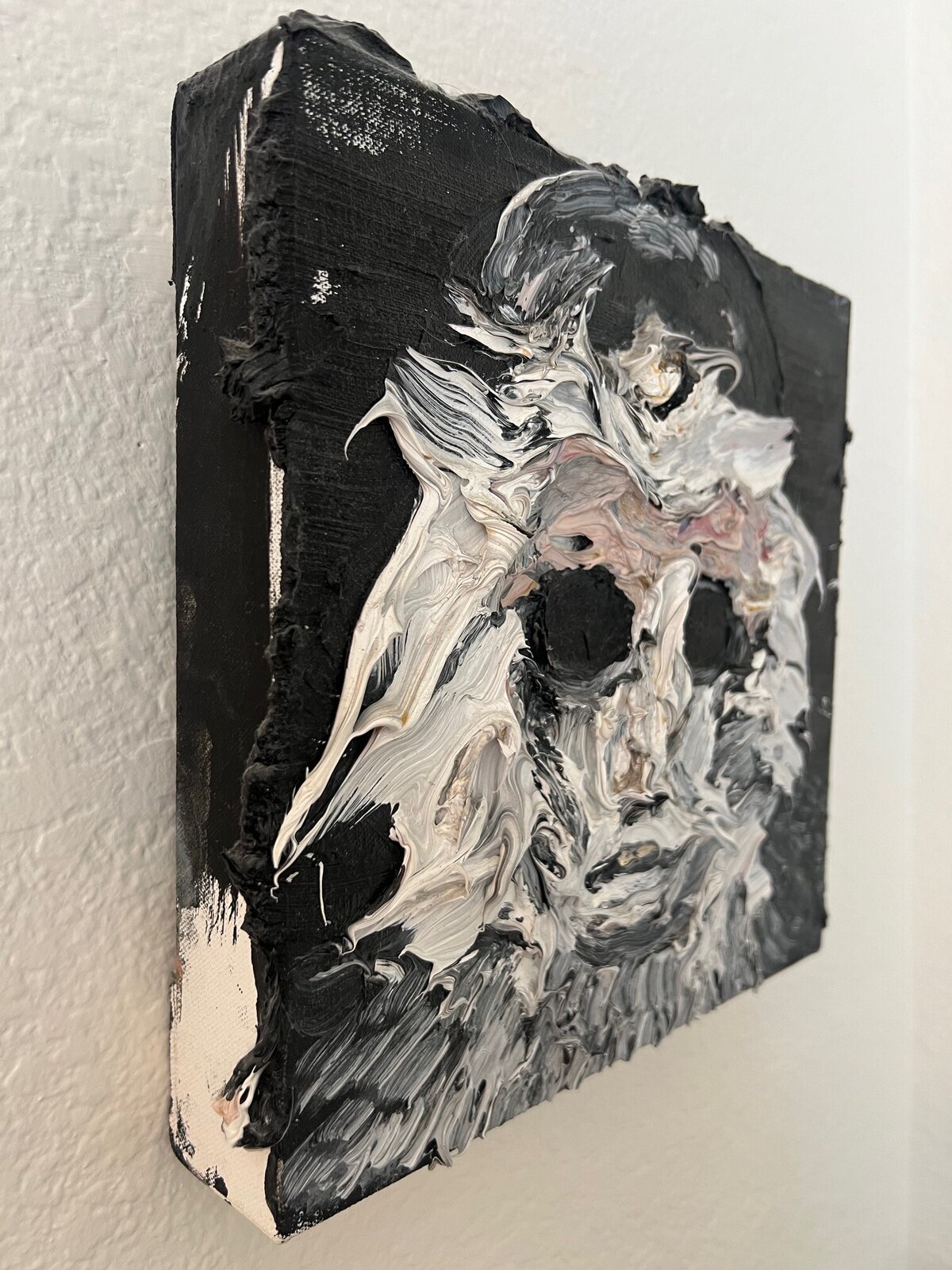 Artwork by Allison Schulnik, Untitled (Oscar), Made of Oil on canvas over panel 