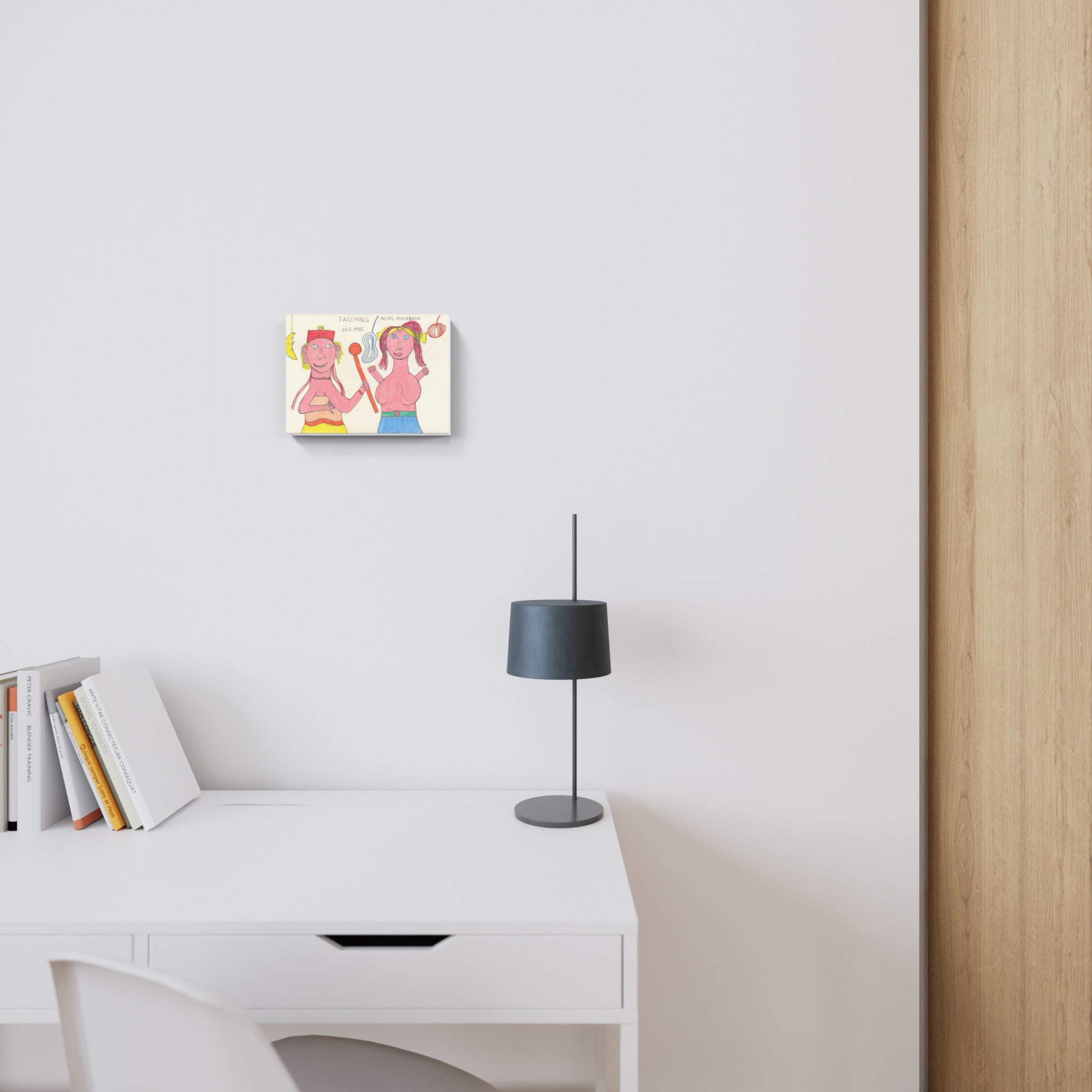 Artwork by Alois Fischbach, Carnival, Made of Pencil, coloured pencils 