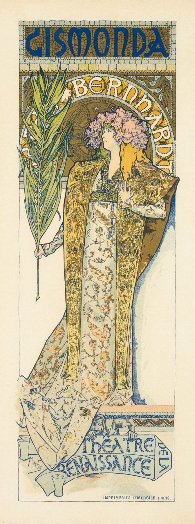 Gismonda by Alphonse Mucha, June 1896