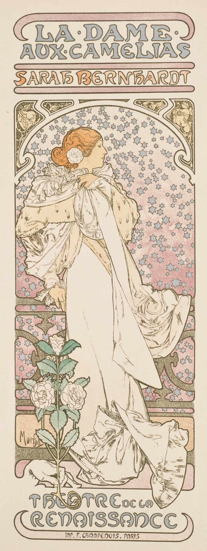 La Dame aux Camélias by Alphonse Mucha, 1898
